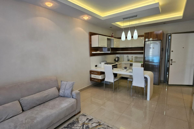 1+1 Apartment Near the Sea in Kargicak with Short-Term Rental Permit