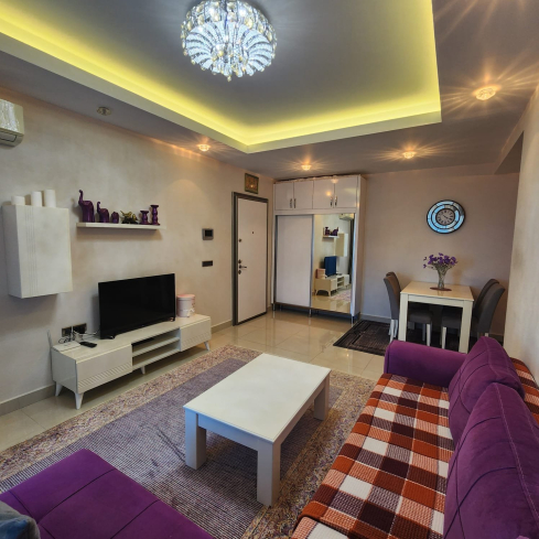 Spacious 1+1 Apartment with Partial Sea View Near the Beach in Alanya