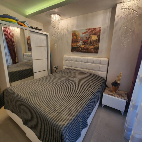 Spacious 1+1 Apartment with Partial Sea View Near the Beach in Alanya