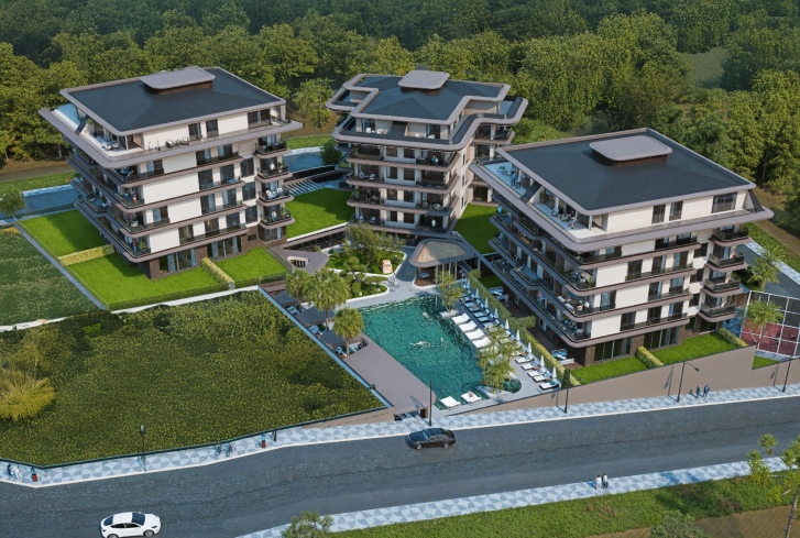 Premium investment project in Kestel with 0% installment plan