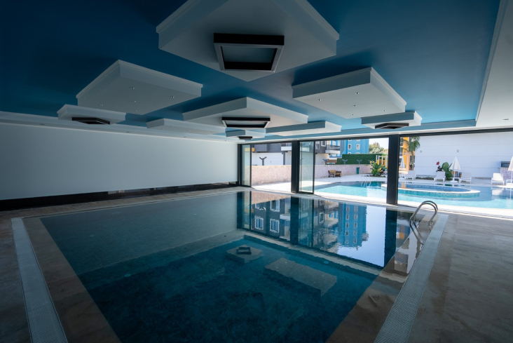 New 1+1 Apartment in Mahmutlar with Full On-Site Facilities, 600 m from the Sea