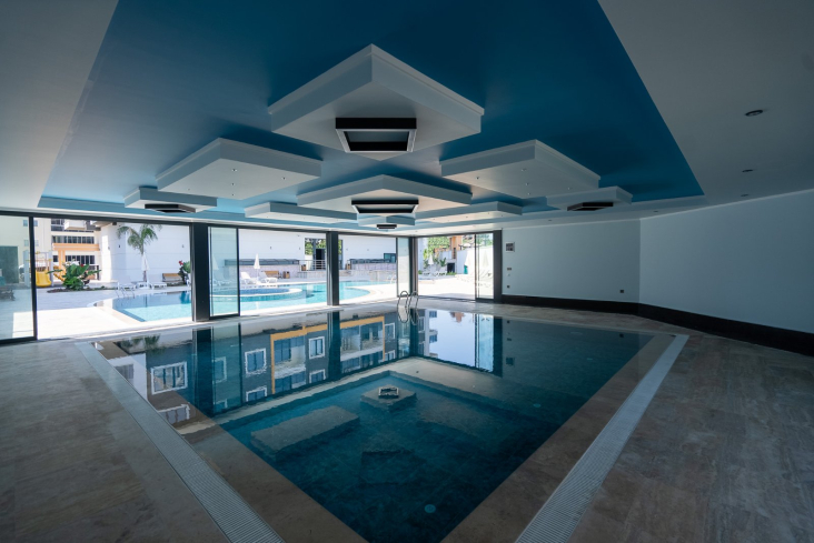 New 1+1 Apartment in Mahmutlar with Full On-Site Facilities, 600 m from the Sea