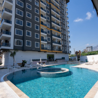 New 1+1 Apartment in Mahmutlar with Full On-Site Facilities, 600 m from the Sea