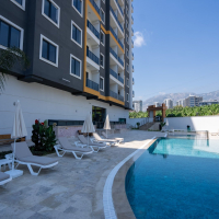 New 1+1 Apartment in Mahmutlar with Full On-Site Facilities, 600 m from the Sea