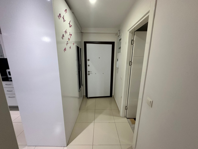 Fully furnished 1+1 apartment in Kestel, 300 m from the sea with resort-style facilities