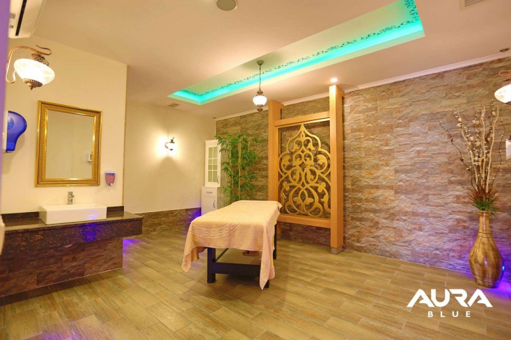 Fully furnished 1+1 apartment in Kestel, 300 m from the sea with resort-style facilities