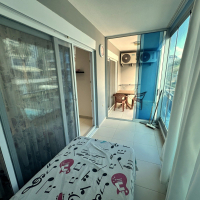 Fully furnished 1+1 apartment in Kestel, 300 m from the sea with resort-style facilities