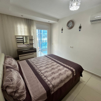 Fully furnished 1+1 apartment in Kestel, 300 m from the sea with resort-style facilities