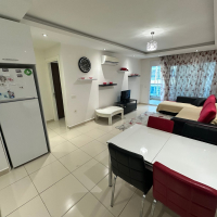 Fully furnished 1+1 apartment in Kestel, 300 m from the sea with resort-style facilities