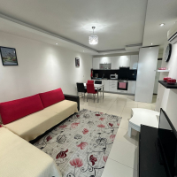 Fully furnished 1+1 apartment in Kestel, 300 m from the sea with resort-style facilities