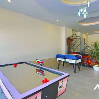 Fully furnished 1+1 apartment in Kestel, 300 m from the sea with resort-style facilities