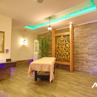 Fully furnished 1+1 apartment in Kestel, 300 m from the sea with resort-style facilities