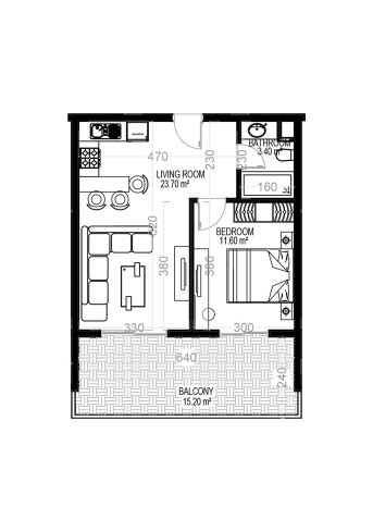 Modern 1+1 Apartment in Mahmutlar with Resort Facilities and Rental Potential