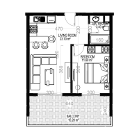 Modern 1+1 Apartment in Mahmutlar with Resort Facilities and Rental Potential