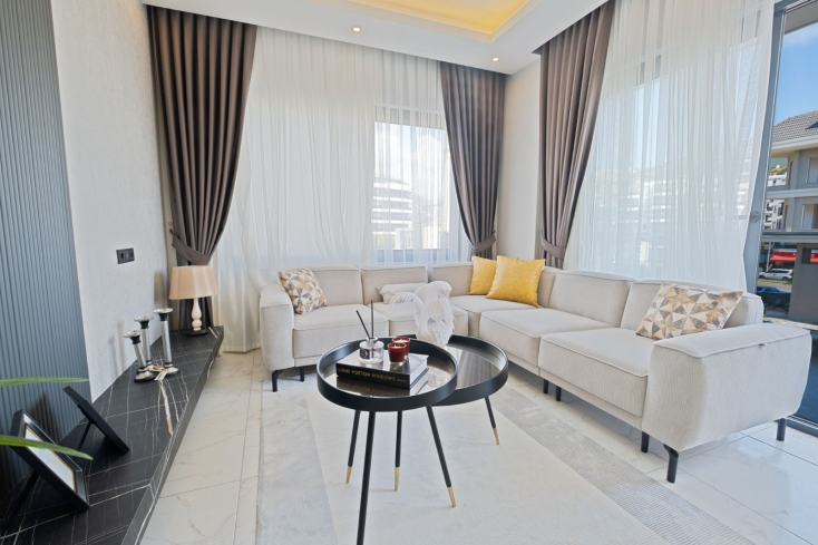 Brand-new 1+1 Sea View Apartment in Kargicak — Ideal for Living or Rental Income