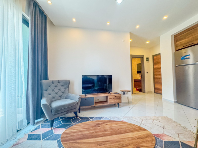 Furnished 1+1 Apartment in Mahmutlar with Resort-Style Infrastructure