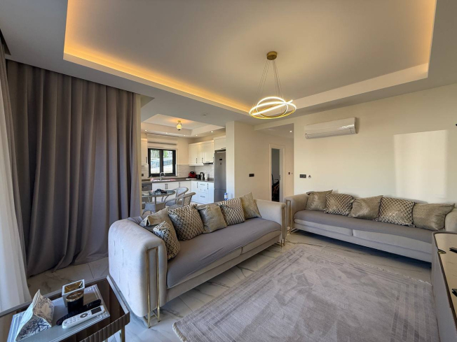 Fully Furnished 3+1 Villa with Private Garden in a Quiet Area of Kargicak