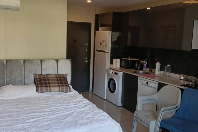 High-Floor Studio Apartment with Panoramic Views in Mahmutlar