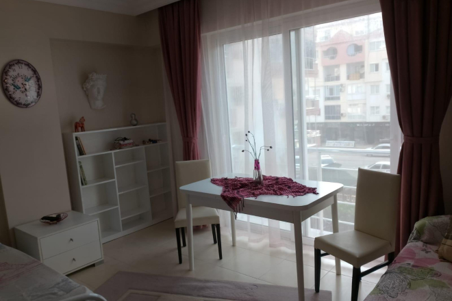 Fully Furnished Studio Apartment Just 300 Meters from the Sea in Mahmutlar