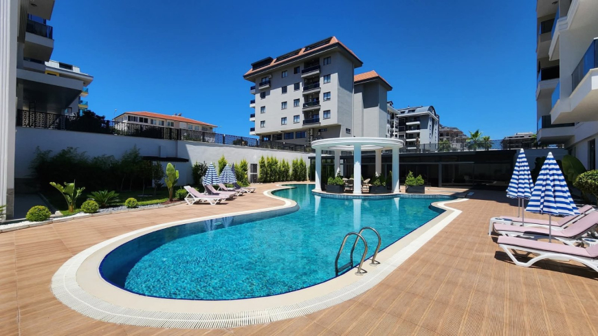 1+1 Apartment Just 100 Meters from the Sea in Prestigious Kargicak