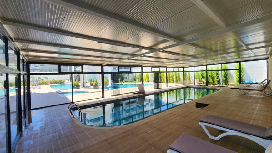 1+1 Apartment Just 100 Meters from the Sea in Prestigious Kargicak