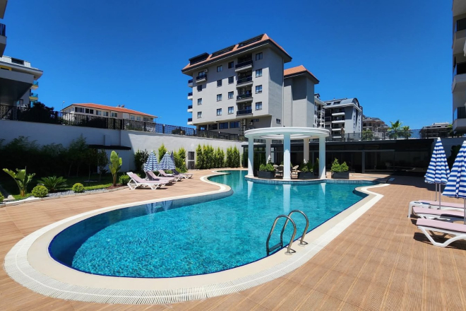 1+1 Apartment Just 100 Meters from the Sea in Prestigious Kargicak