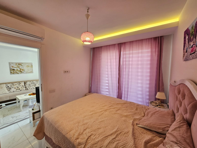 Fully Furnished 1+1 Apartment Suitable for Living and Rental in Alanya