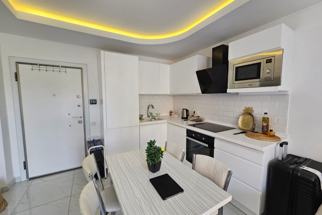 Fully Furnished 1+1 Apartment Suitable for Living and Rental in Alanya