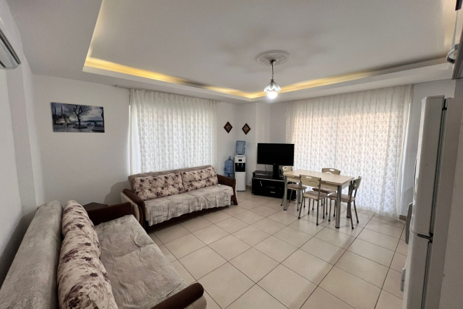 Move-in ready 1+1 apartment near the sea in Mahmutlar