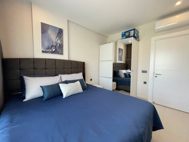 1+1 Apartment for Rent in Alanya, Kargicak — 100 meters to the Beach, New Residence 2023, All Inclusive