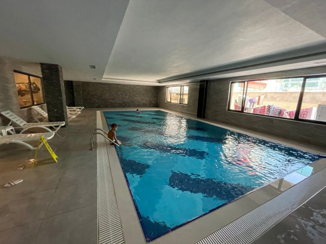 1+1 Apartment for Rent in Alanya, Kargicak — 100 meters to the Beach, New Residence 2023, All Inclusive