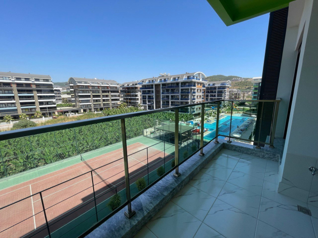 1+1 Apartment for Rent in Alanya, Kargicak — 100 meters to the Beach, New Residence 2023, All Inclusive