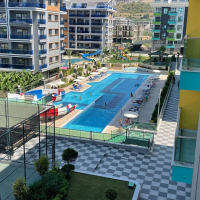 1+1 Apartment for Rent in Alanya, Kargicak — 100 meters to the Beach, New Residence 2023, All Inclusive