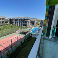 1+1 Apartment for Rent in Alanya, Kargicak — 100 meters to the Beach, New Residence 2023, All Inclusive