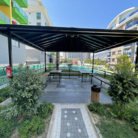 1+1 Apartment for Rent in Alanya, Kargicak — 100 meters to the Beach, New Residence 2023, All Inclusive