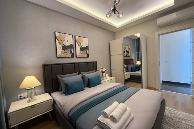 Modern 1-bedroom apartment in Mahmutlar for holiday rental