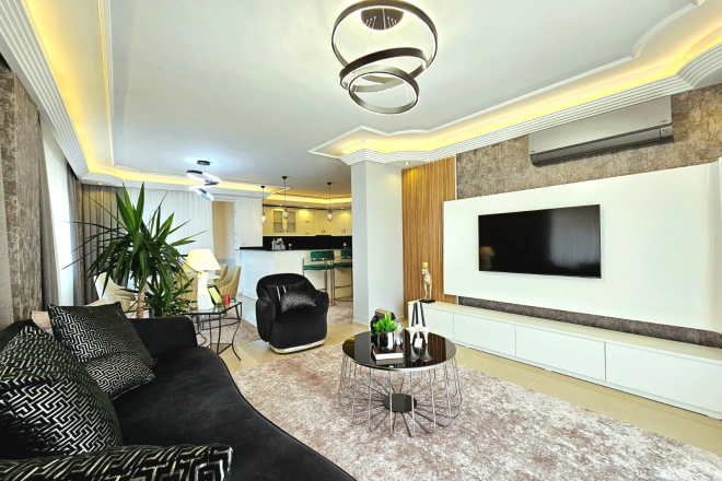 Spacious 3+1 duplex apartment in Oba, Alanya — family living in a residence with resort-style infrastructure