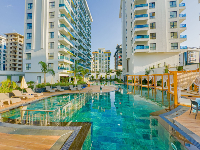 Panoramic sea view duplex apartment in Mahmutlar, Alanya