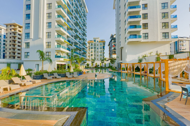 Panoramic sea view duplex apartment in Mahmutlar, Alanya