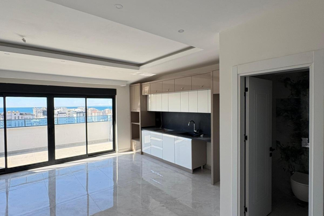 Panoramic sea view duplex apartment in Mahmutlar, Alanya