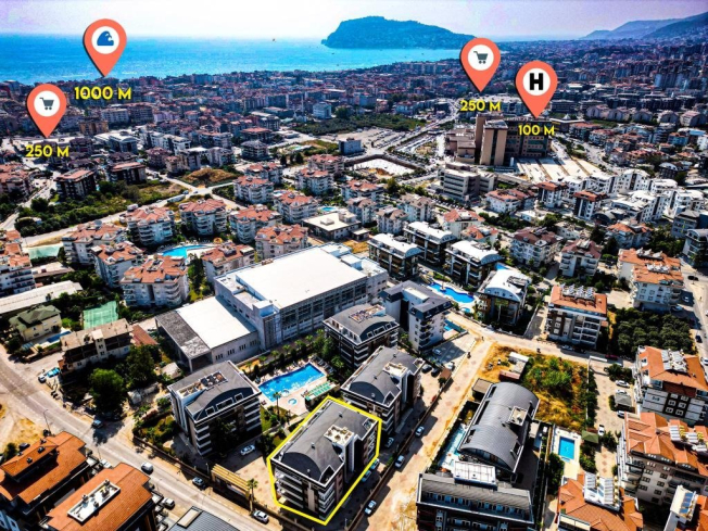 Spacious 4+1 duplex apartment in Oba Alanya — premium family property in a residence with full infrastructure