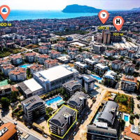 Spacious 4+1 duplex apartment in Oba Alanya — premium family property in a residence with full infrastructure