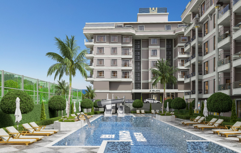 New 3+1 Apartment for Sale in Kargicak Alanya — Modern Residence 300 m from the Sea