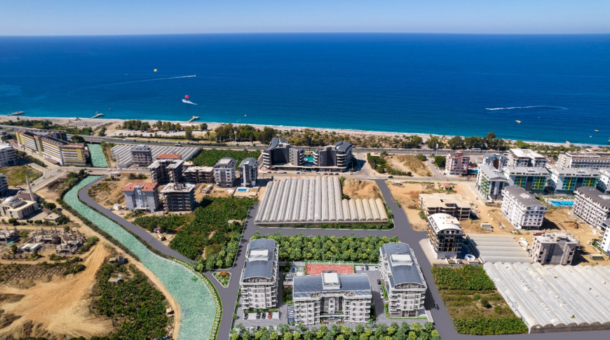 New 3+1 Apartment for Sale in Kargicak Alanya — Modern Residence 300 m from the Sea