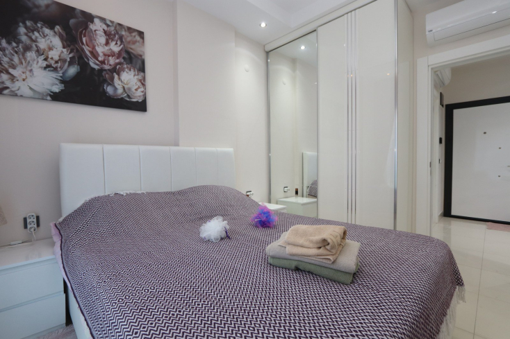 Furnished 1+1 Apartment for Sale in Avsallar Alanya — Residence with Pool and Spa