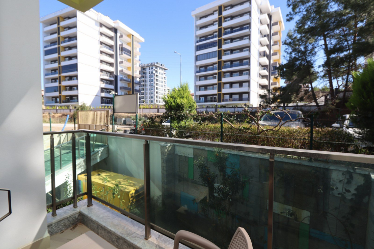 Furnished 1+1 Apartment for Sale in Avsallar Alanya — Residence with Pool and Spa