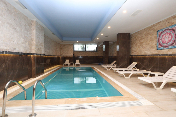 Furnished 1+1 Apartment for Sale in Avsallar Alanya — Residence with Pool and Spa