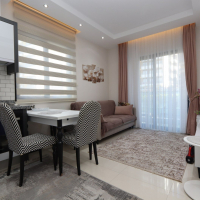 Furnished 1+1 Apartment for Sale in Avsallar Alanya — Residence with Pool and Spa