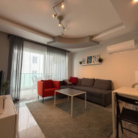 Furnished 1+1 Apartment for Sale in Mahmutlar Alanya — Residence with Pool 400 m from the Sea