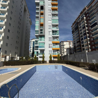 Furnished 1+1 Apartment for Sale in Mahmutlar Alanya — Residence with Pool 400 m from the Sea